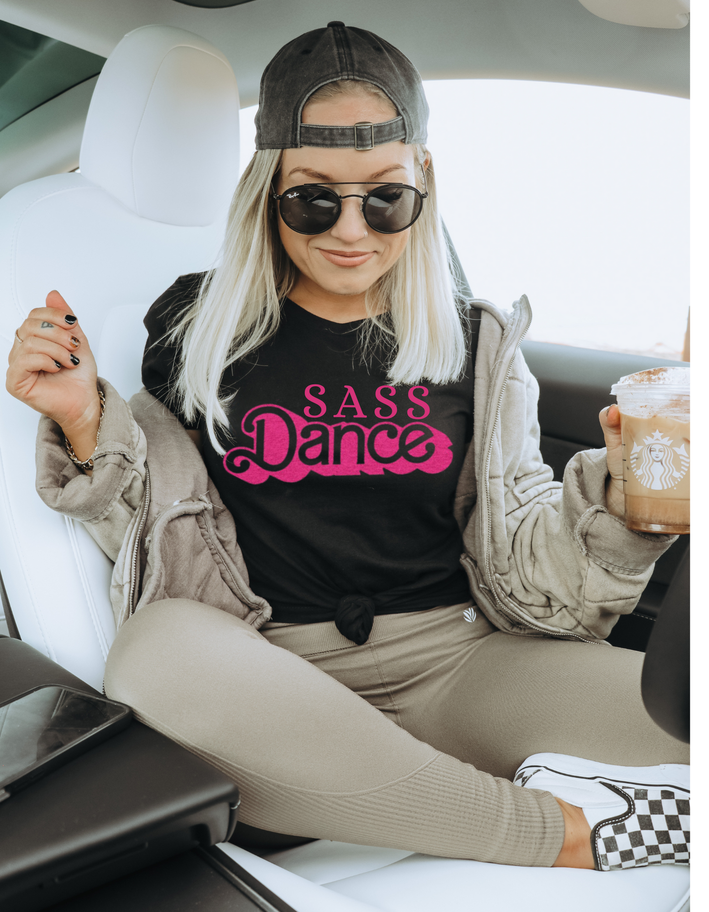 SASS Dance Barbie Font, Women's, Youth, Unisex District V.I.T. Super Soft T-Shirt