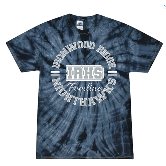 Ironwood Ridge Pomline Navy Tie Dye T-shirt or Hoodie Choose which Design you want