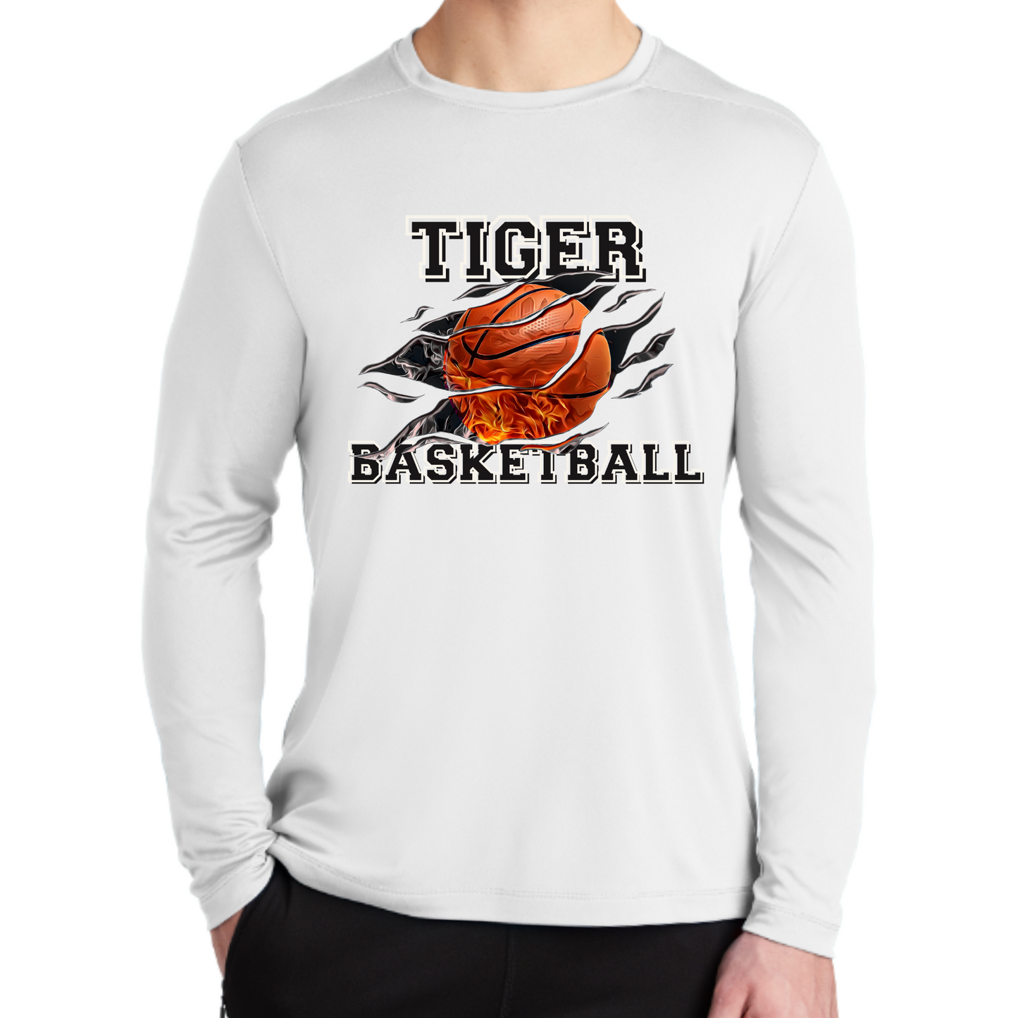 Marana Tigers Basketball Unisex Sport-Tek Super Soft Longsleeve Dri-Fit