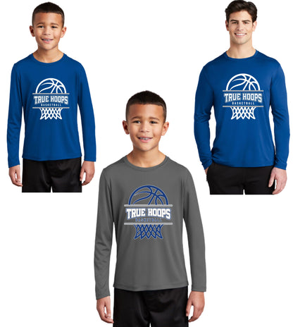 TRUE HOOPS BASKETBALL Dri-Fit Performance Short and Longsleeve Tee's