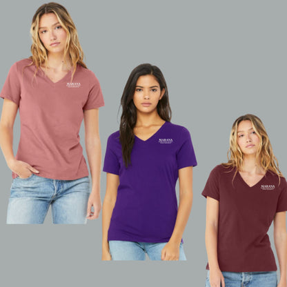 MUSD Human Resources Bella Canvas WOMENS V-Neck T-Shirt