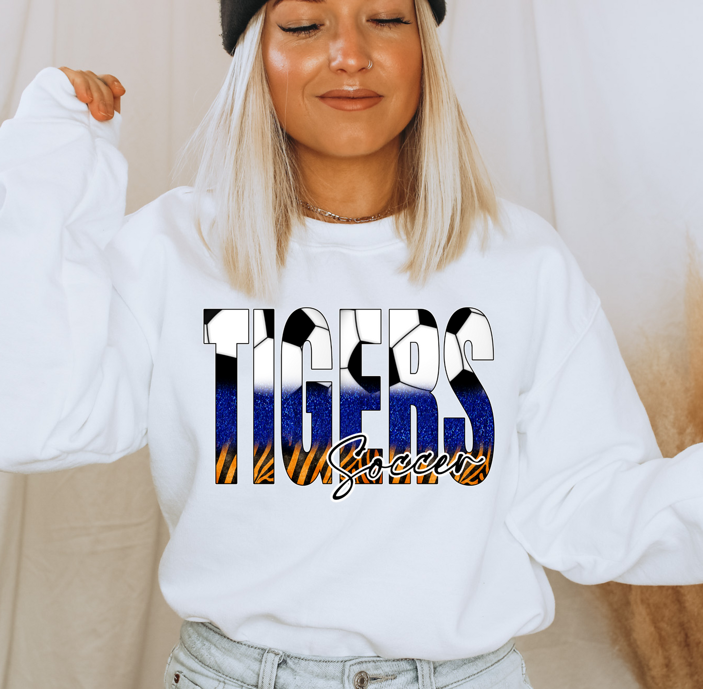 Marana Tigers Soccer District Unisex V.I.T. Super Soft Hoodie or Unisex Crewneck