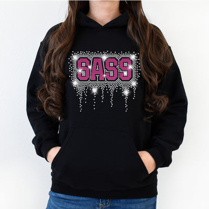 SASS 2025 Bling Rhinestone Women's T-Shirt, Unisex Hoodie, or Crewneck