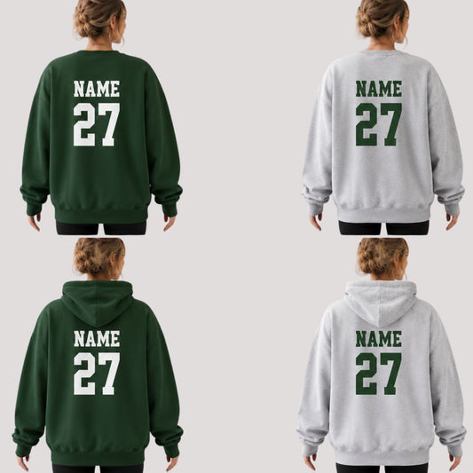 CDO Football Custom Back Personalization – Shirt or Sweatshirt Purchase Required (Please Read Instructions Below)