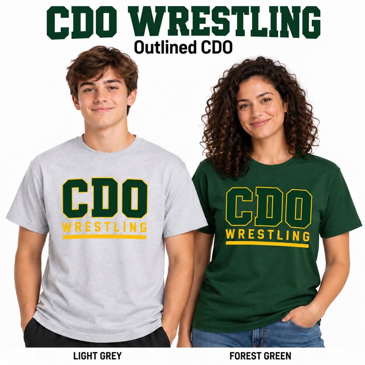 Outlined CDO Wrestling shirt preview