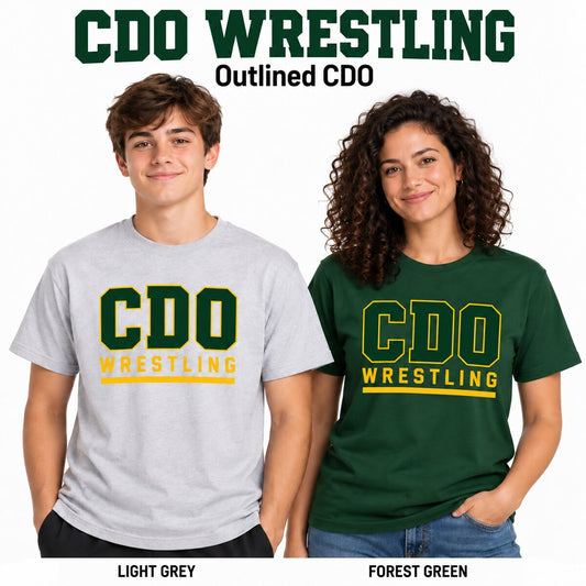 Outlined CDO Wrestling shirt preview