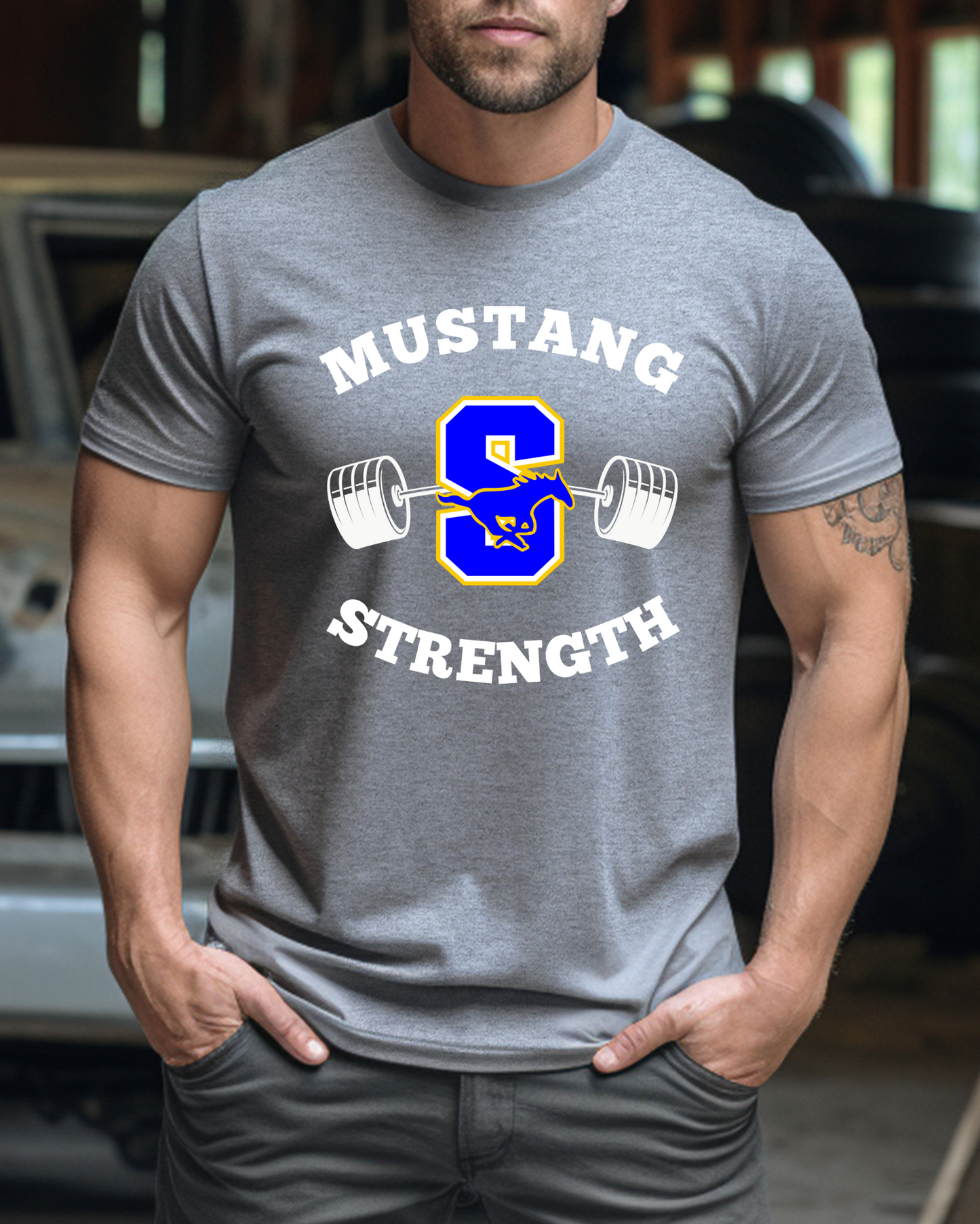 Sahuarita Mustang Strength Unisex District Super Soft Short Sleeve T-Shirt