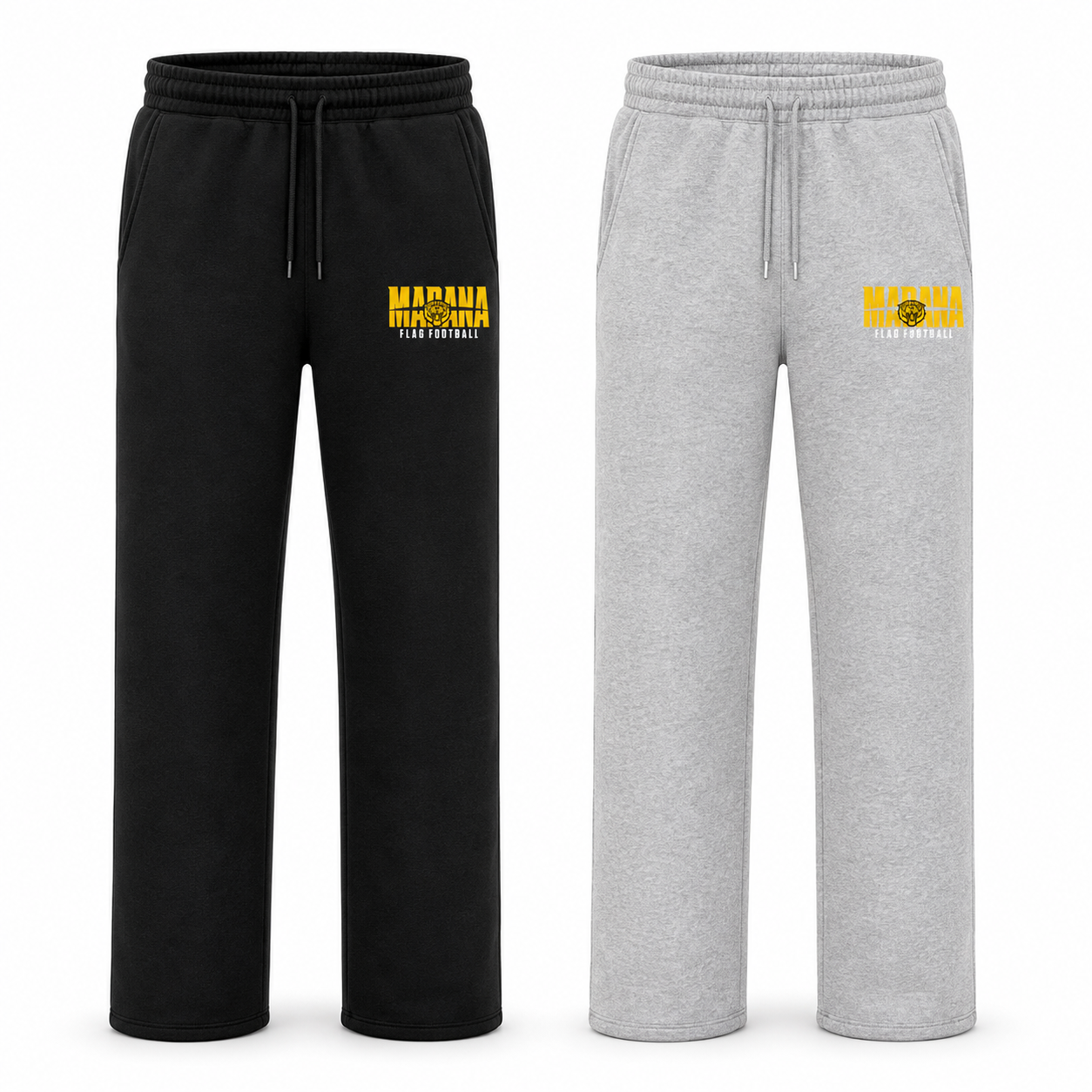 Marana Tigers Flag Football Fleece Open-Bottom Sweatpants