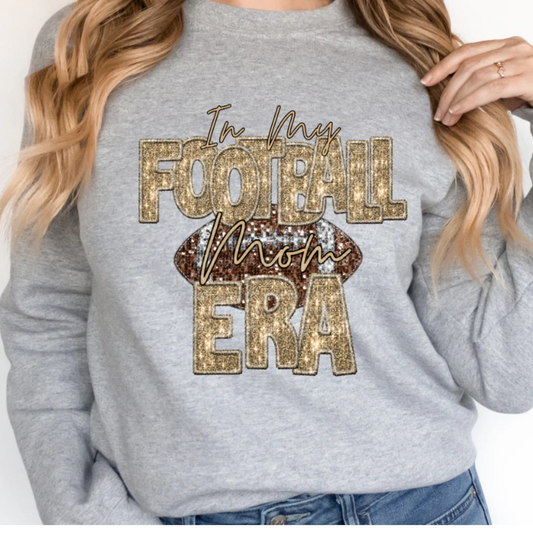 In my Football Mom Era Faux Bling T-Shirt