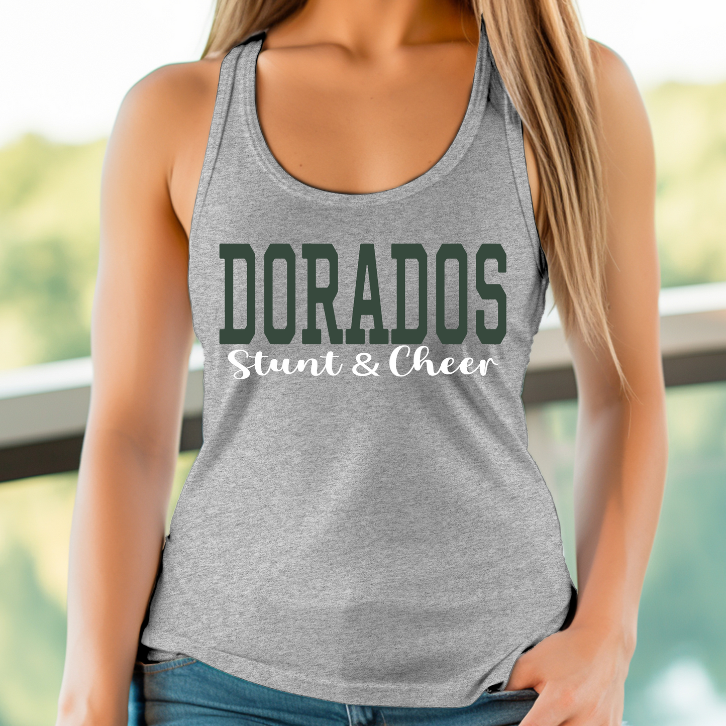 CDO Dorado Stunt & Cheer Grey Bella Canvas Tank