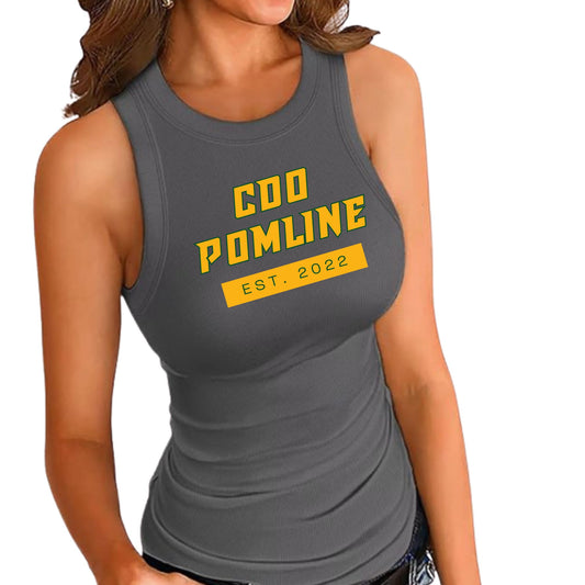 Canyon Del Oro Pomline Grey Fitted Tank #3