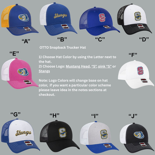 Sahuarita Mustangs 2025 Football Embroidered Mesh Snapback Trucker Hat
