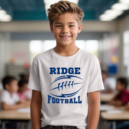 Ironwood Ridge Football Design #3 Unisex, Women's, & Youth White Cotton T-shirt, Dri-Fit T-Shirt, Tanktop