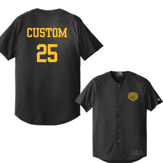 Marana Tigers Softball Embroidered Customized Unisex Button Up Jersey Front and Back