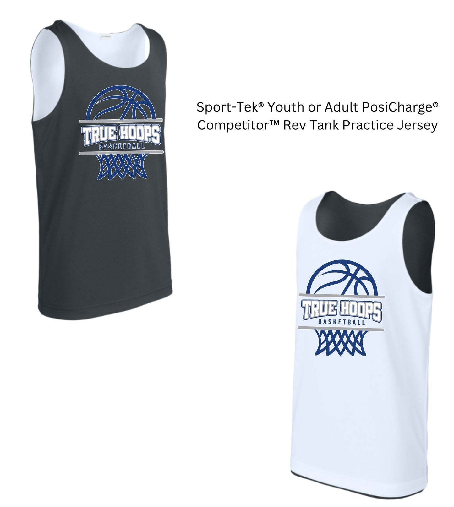 TRUE HOOPS BASKETBALL Practice Reversible Tank Jersey