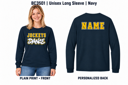 Jockeys Dance BC3501 navy regular print with personalized back name