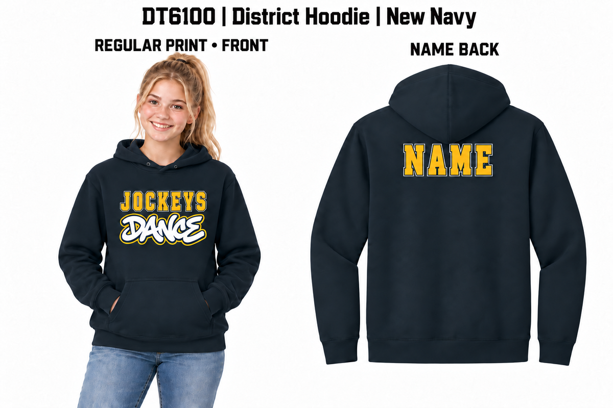 Jockeys Dance DT6100 navy regular print with personalized back name