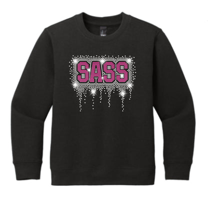SASS 2025 Bling Rhinestone Youth T-Shirt, Hoodie or Crewneck
