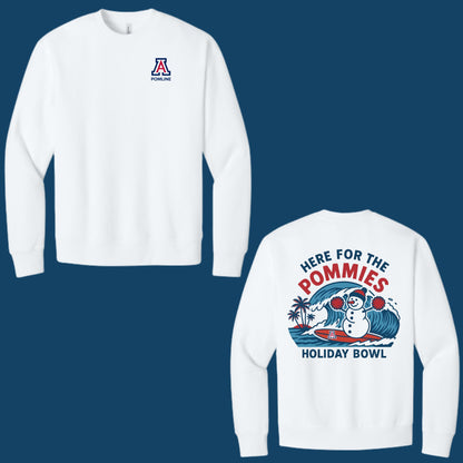 Arizona Pomline Holiday Bowl Bella Canvas Unisex Crewneck Sweatshirt or Youth Crewneck