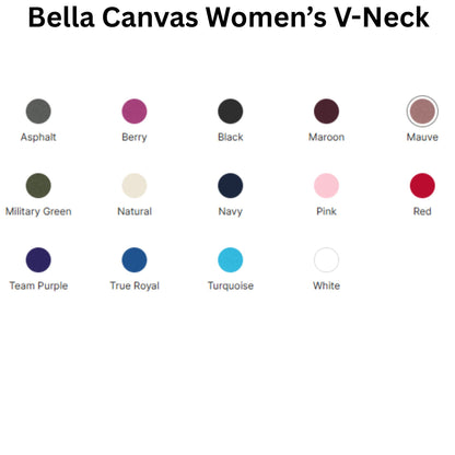 PAL Play & Learn Preschool Bella Canvas WOMENS V-Neck T-Shirt
